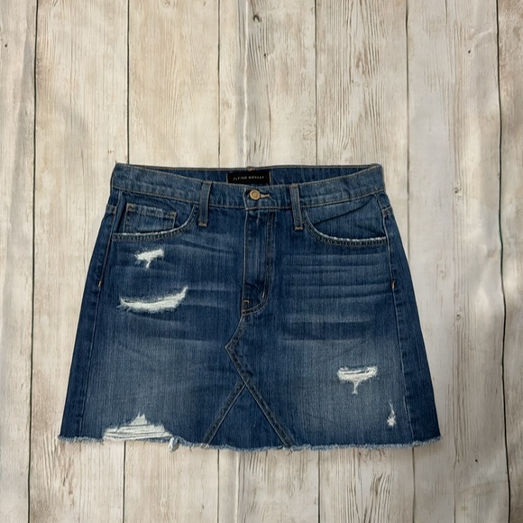 Flying Monkey Dresses & Skirts - Denim Distressed Skirt Flying Monkey